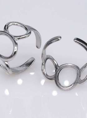 极速tend design simpple temperament size round titanium stee