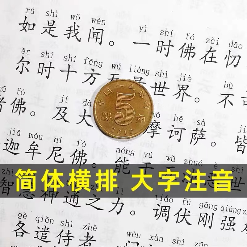 全新正版地藏菩萨本愿经全本简体横排大字注音版国学经典地藏经诵读版中华传统文化经典诵读教材佛学经书儒家国学经典入门书籍