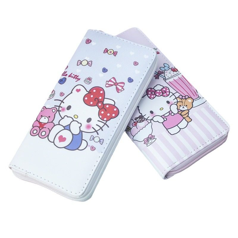 凯蒂猫女士钱包手拿包印花卡通多层拉链学生卡包库洛米零钱包儿童,淘宝优惠券,粉丝福利购,淘宝优惠卷