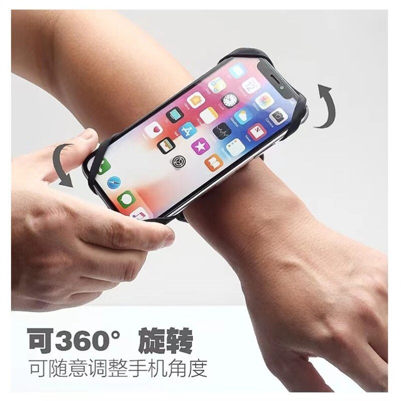 戴手腕上的手机套代驾挂带绑套手臂手机架跑步臂包散步放手机神器