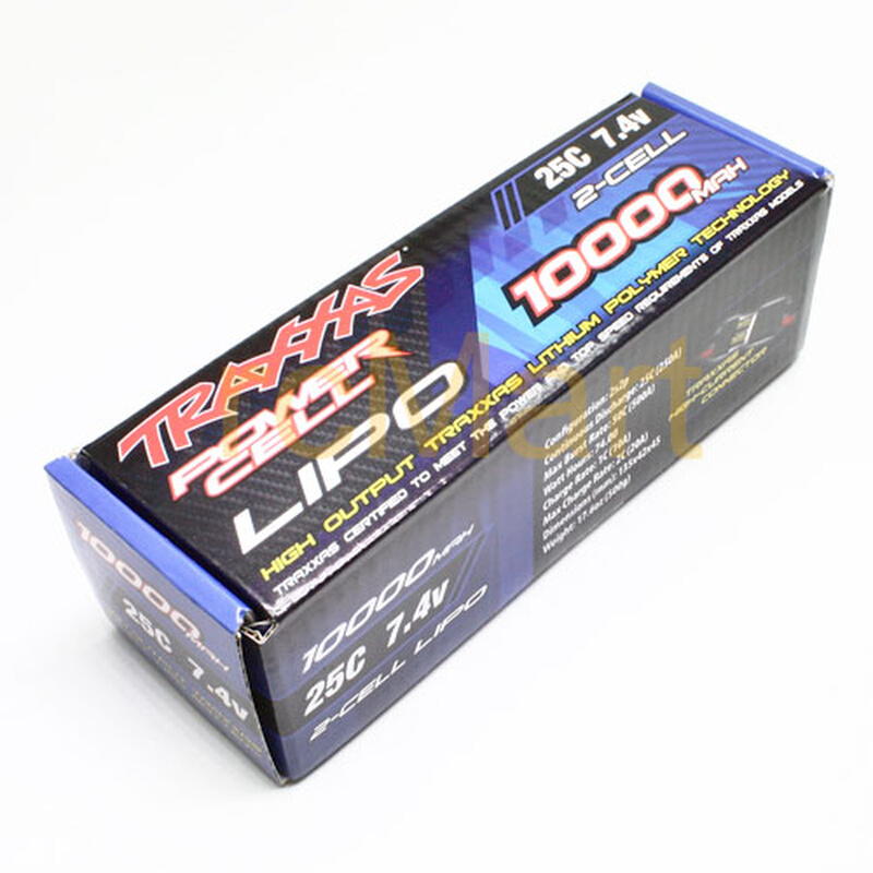 Traxxas STAMPEDE 船RUSTLER 25C 7.4V 2S 10000mAh 锂电池 #2854 - 图0