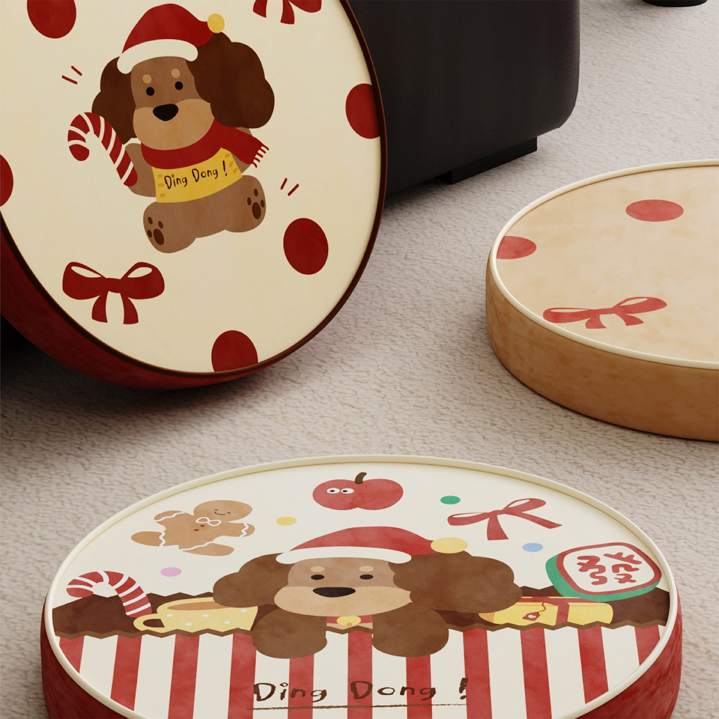 新年红色发财小狗蒲团客厅地上看书坐垫懒人阳台榻榻米坐墩厚椅垫,淘宝优惠券,粉丝福利购,淘宝优惠卷