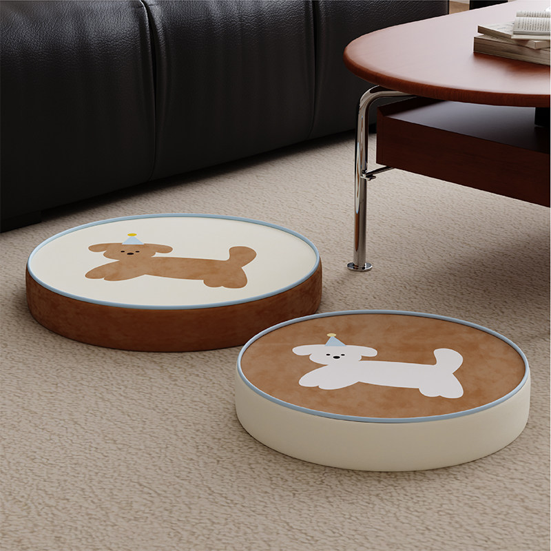 韩式小狗ins风地上看书坐垫蒲团阳台榻榻米懒人沙发坐墩屁垫椅垫,淘宝优惠券,粉丝福利购,淘宝优惠卷