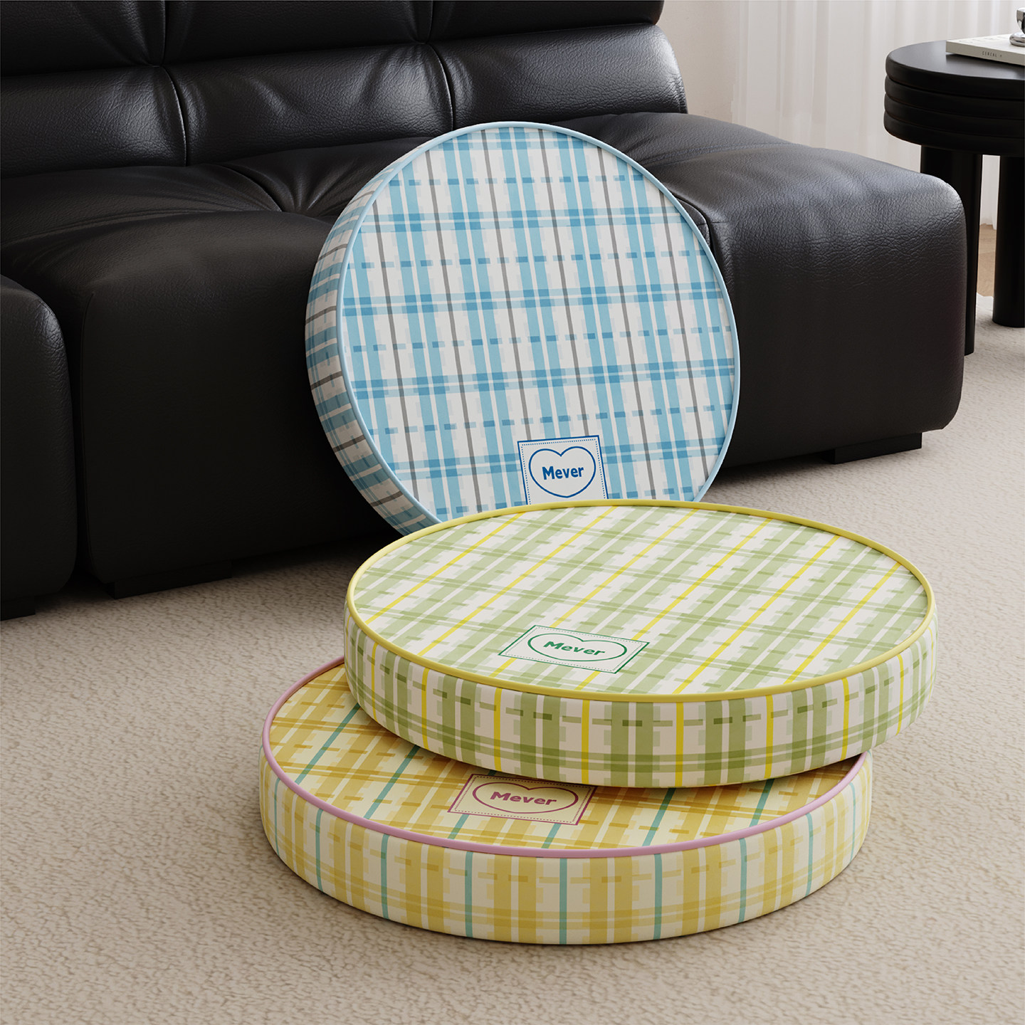 Korean style cream style futon lazy tatami cushion