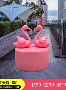 卡通大型网红户外粉红豹玻璃钢雕塑商场售楼处奶茶店景点拍照摆件