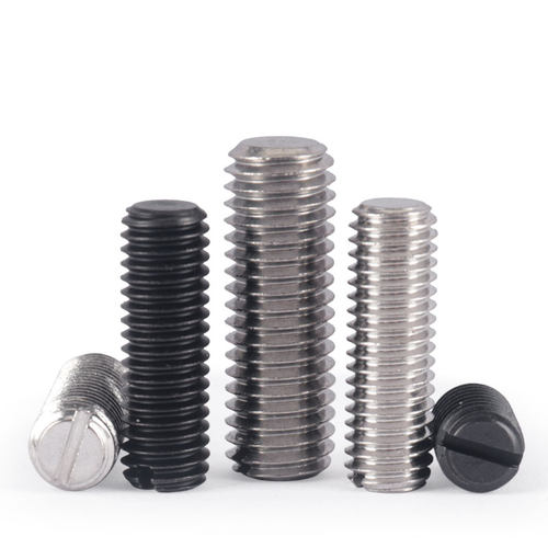 304不锈钢一字平端紧定螺丝开槽无头机米顶丝螺钉M2M3M4M5M6M8M10 - 图2