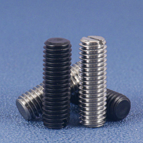 304不锈钢一字平端紧定螺丝开槽无头机米顶丝螺钉M2M3M4M5M6M8M10 - 图1