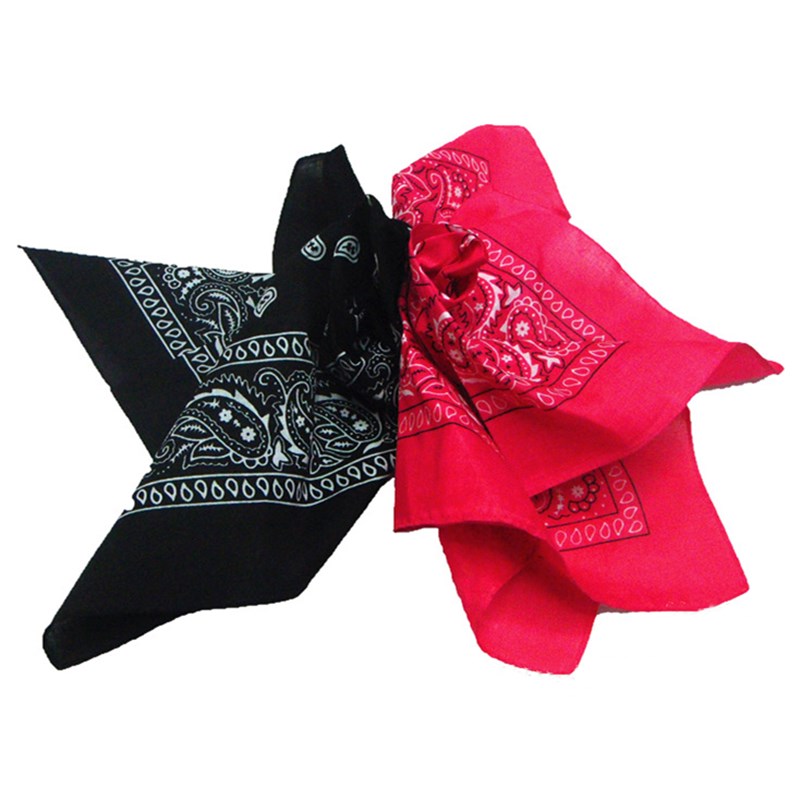 网红Bandana kerchief Unisex Hip Hop Black Hair Band Neck Sca-图3