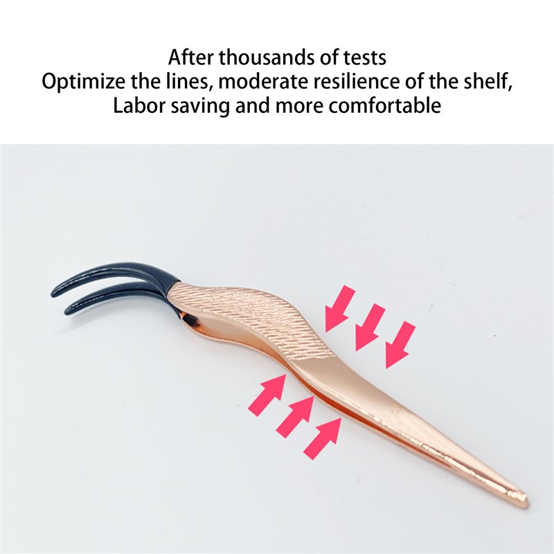 网红Makeup Professional Eyelash Tweezers 3D Volume Eyelash E-图1