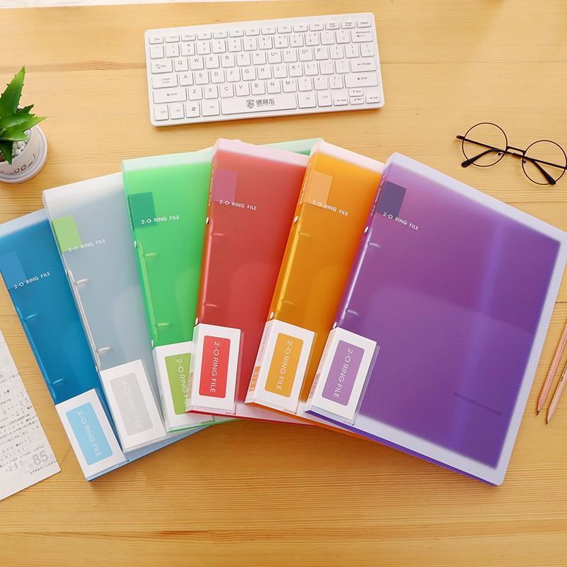 新品punched folder A4 paper 3 hole binder ring file活页文件 - 图3