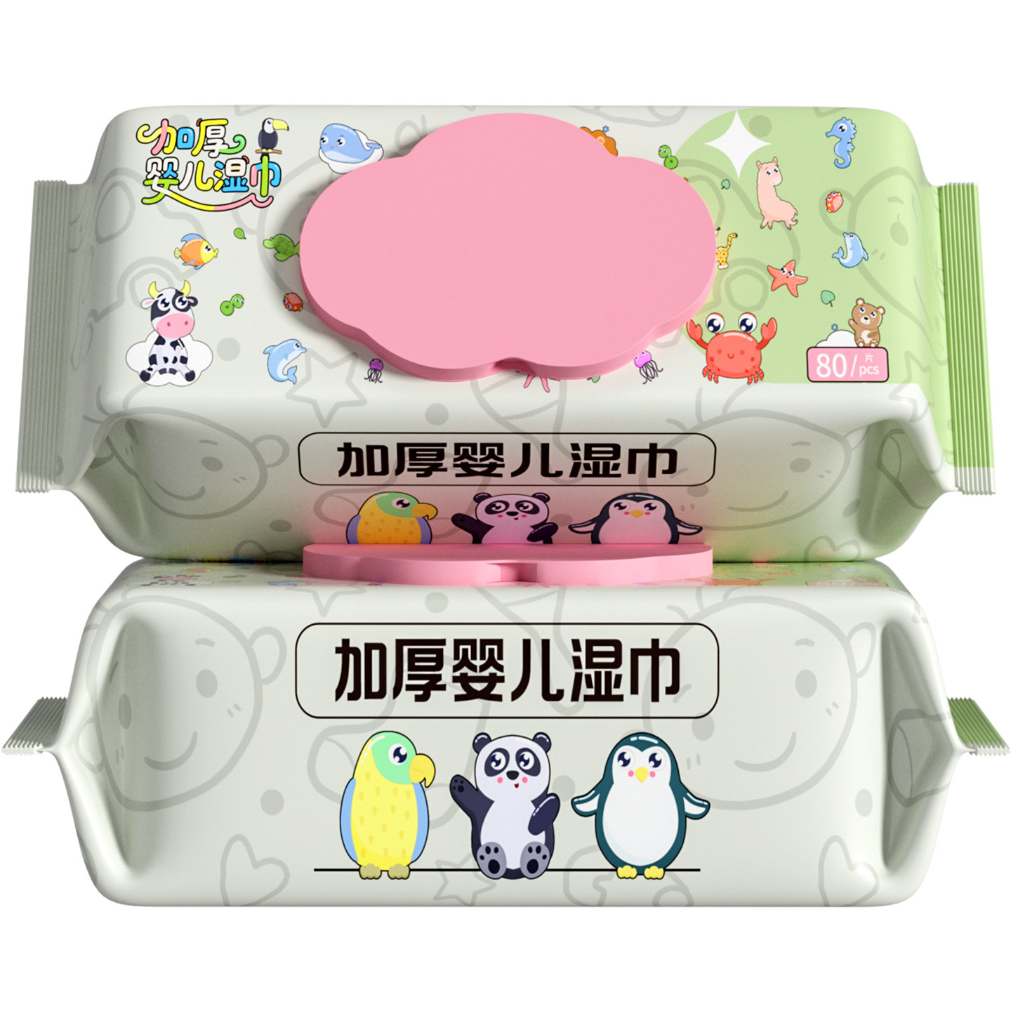 加厚巨无霸婴儿湿巾80抽大包装婴幼儿童宝宝手口专用湿纸巾,淘宝优惠券,粉丝福利购,淘宝优惠卷