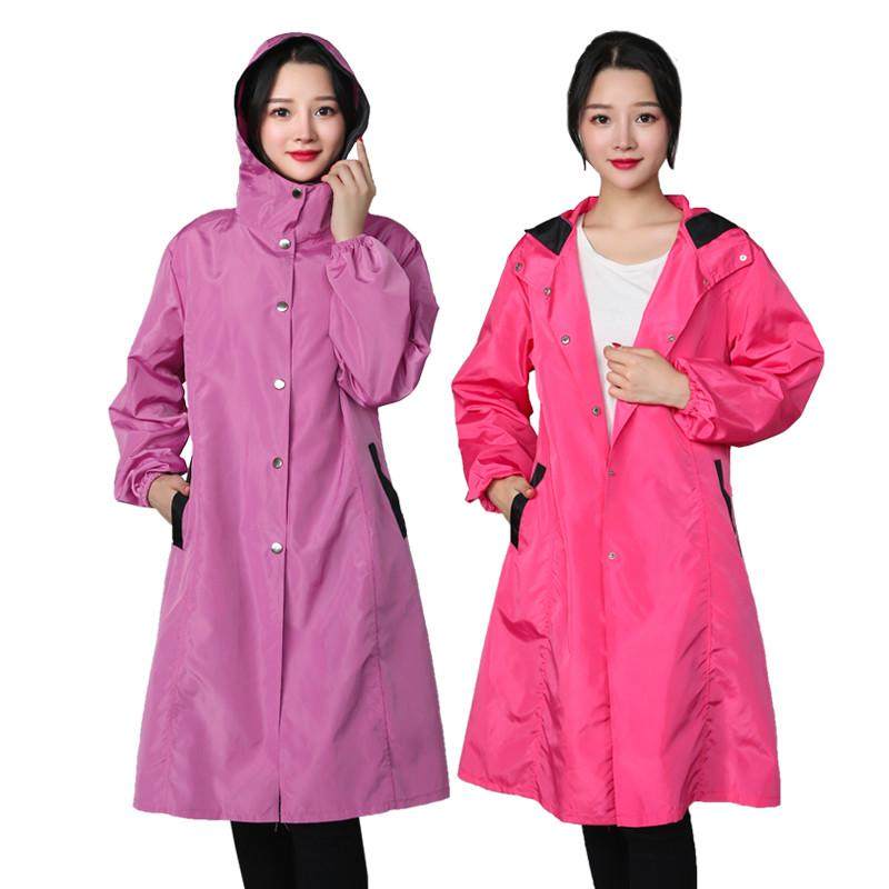 加长防水防风油尘罩衣风衣式男女防护工作服韩版厨房按扣纯色围裙,淘宝优惠券,粉丝福利购,淘宝优惠卷