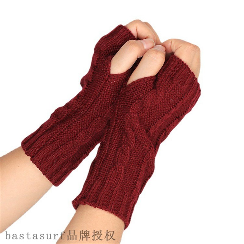 网红Spot 8-shaped twist gloves 8-shaped twist knitted gloves - 图3