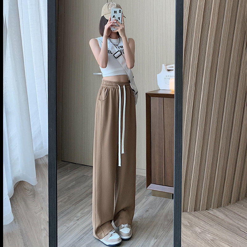 清仓捡漏加绒加厚阔腿裤女秋冬高腰直筒裤女士休闲卫裤香蕉运动裤,淘宝优惠券,粉丝福利购,淘宝优惠卷