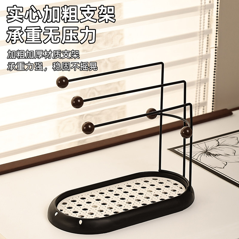 厨房中古风抹布架洗洁精置物架家用水槽海绵沥水架洗碗布收纳挂架,淘宝优惠券,粉丝福利购,淘宝优惠卷