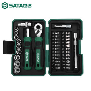 SATA世达05498(38件套棘轮扳手&螺丝批综合组套)6.3小飞工具套装