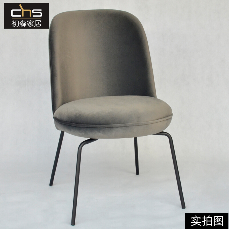 初森设计师家具/Merwyn Dining Chair默温餐椅/简约现代布艺椅子 - 图1