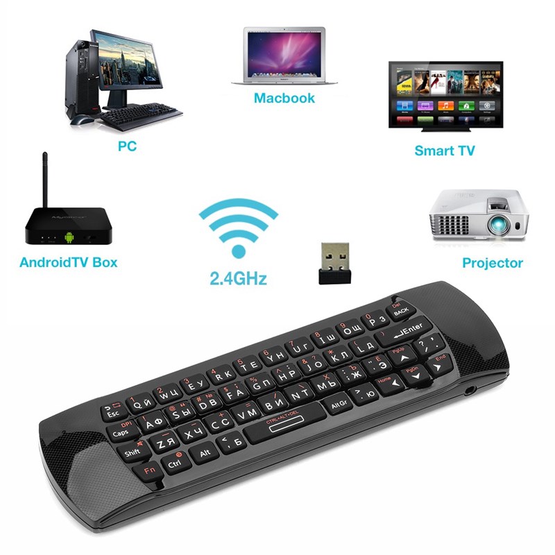 速发Rii i25A 2.4G  Wireless Keyboard Universal Air Mouse Rem - 图1