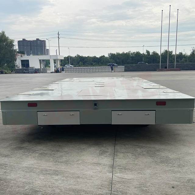 Lifting and explosion-proof electric flat car, trackless battery flat car, 10-ton workshop transport tool