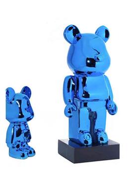 bearbrick网红暴力熊摆件酒店样板房卡通公仔玻璃钢落地饰品雕塑