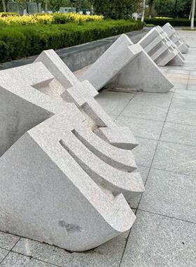 三维字体石雕立体字天然石材镂空立体字石头招牌大字体雕刻艺术字