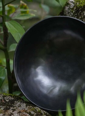 新品黑曜钵尼泊尔手工佛音碗哄睡冥想瑜伽音钵碗S疗愈工具铜磬纯