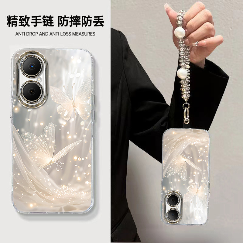 适用华为畅享80手机壳新款Hi畅享80S唯美梦幻蝴蝶Hi畅享70Plus精孔羽纱70Z保护套畅享60全包50Pro防摔壳 - 图3