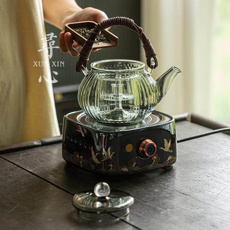 寻心玻璃提梁煮茶壶防烫烧水壶家用全自动电陶炉煮茶器小型煮茶炉,淘宝优惠券,粉丝福利购,淘宝优惠卷