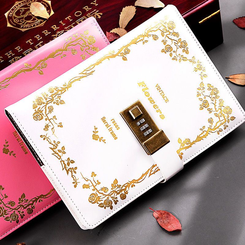 新品2023notebook password lock diary notebook travellers boo - 图2