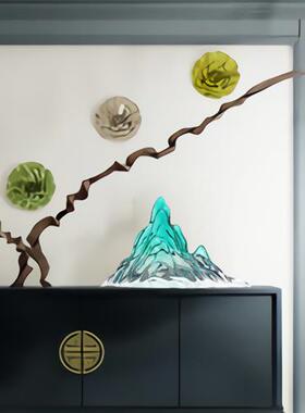 创意透明树脂雕塑假山摆件现代酒店客厅办公室桌面家居玄关装饰品