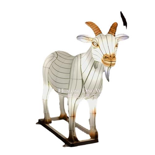 热门春节彩灯花灯灯带彩灯山羊动物模型美陈展览装饰节日花灯 - 图1