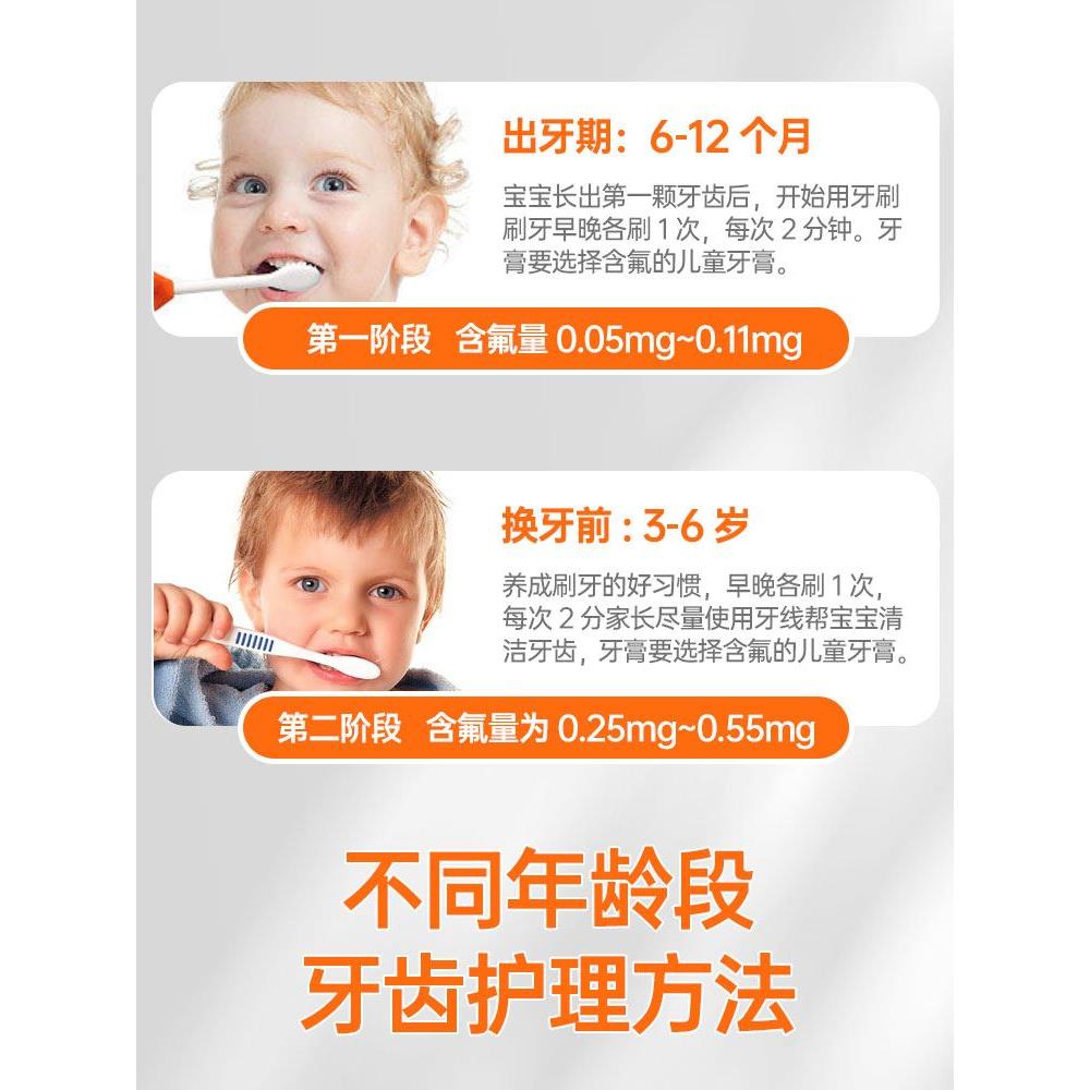 艾美适elmex儿童牙膏3一6含氟0到3岁可吞儿童防蛀牙牙膏龋齿修复-图2