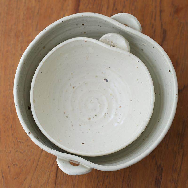 素旧  陶艺双耳椭圆碗手作水果沙拉碗复古拉面拌面碗饭碗,淘宝优惠券,粉丝福利购,淘宝优惠卷