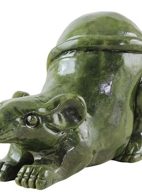 南玉石雕刻十二生肖摆件老鼠牛老虎兔子龙蛇马羊猴鸡狗猪