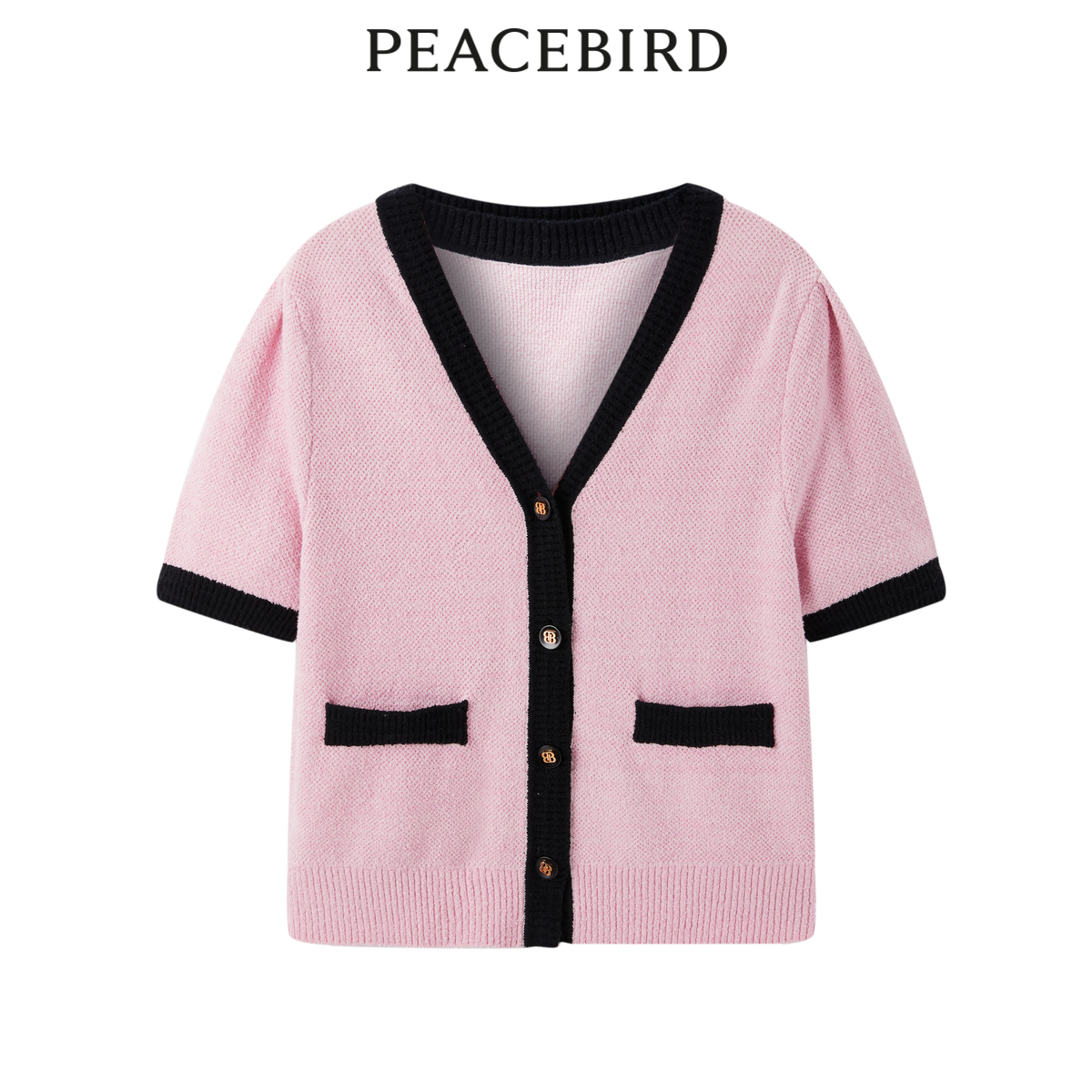 【商场同款】太平鸟女装2023冬季新款小香两件套线开衫A1EDD4142 - 图2