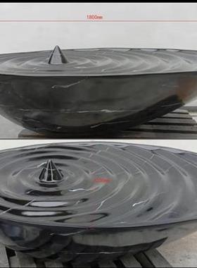 创意玻璃钢水滴摆件酒店大堂山泉水景雕塑售楼部玄关流水喷泉生财