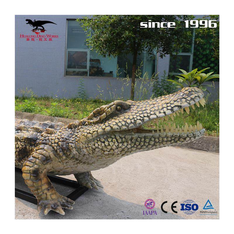 仿真爬行动物鳄鱼加厚硅胶海绵防水功能陆地水域双栖动物模型 - 图3