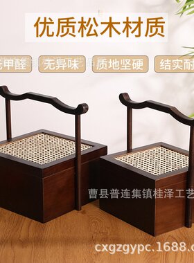 复古提篮春节端午节中秋节礼品包装木质盒子家用干果水果企业茶叶