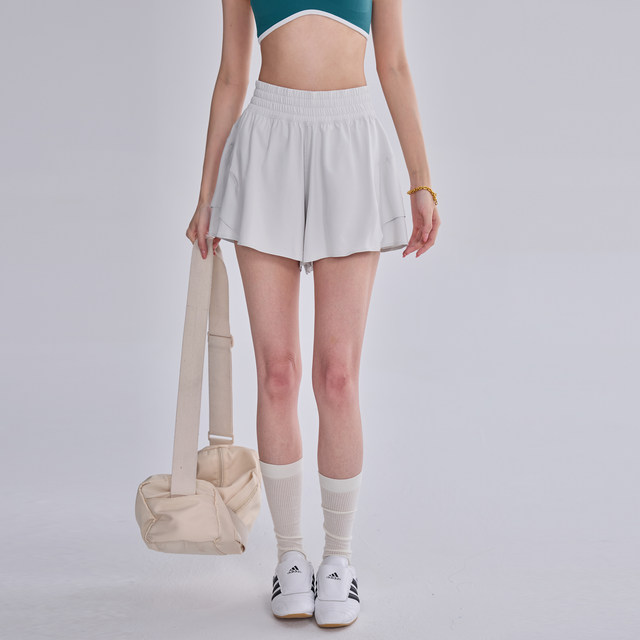 TEETKE loose fake two-piece sports shorts