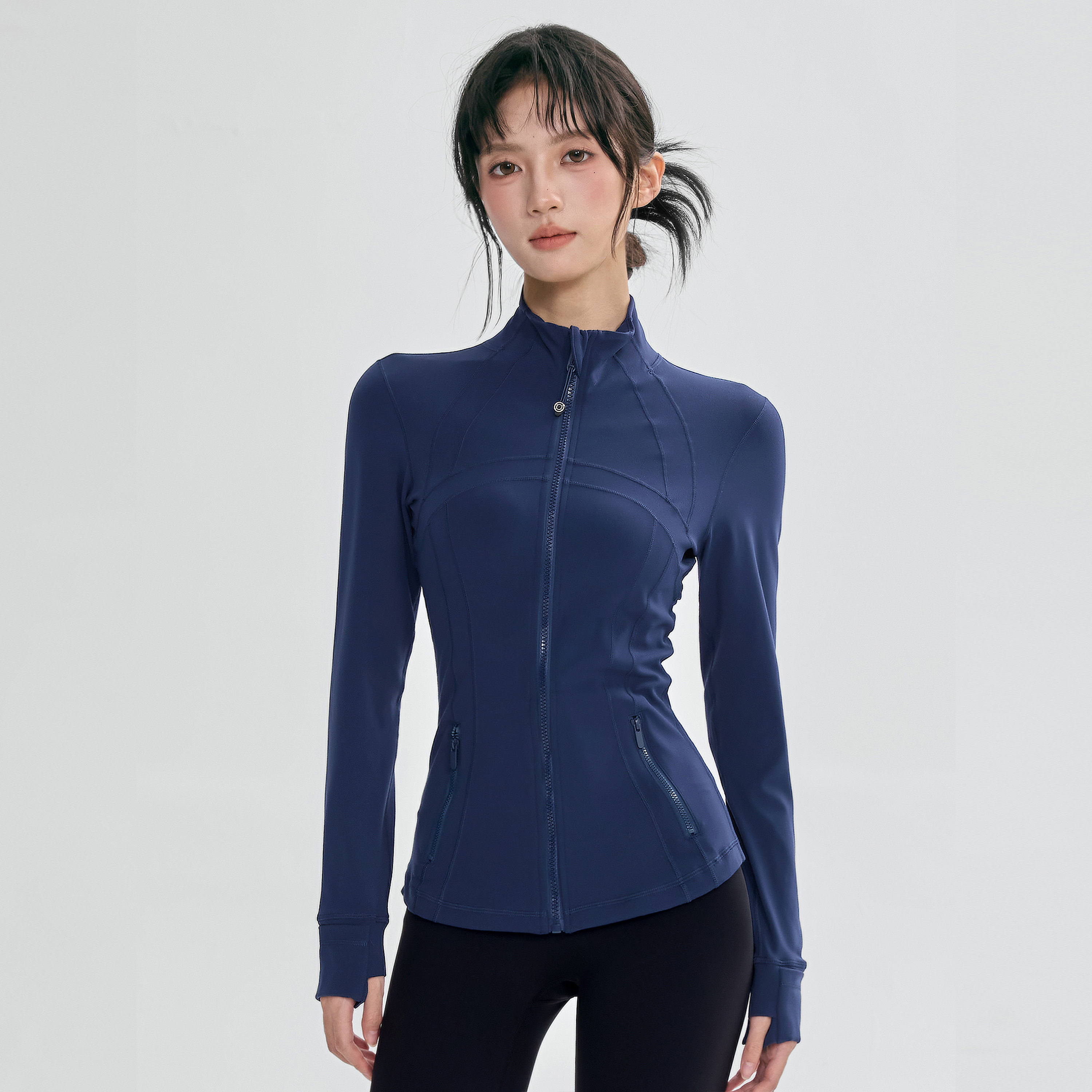 TEETKE运动外套女秋冬修身立领速干骑行服跑步健身瑜伽服上衣,淘宝优惠券,粉丝福利购,淘宝优惠卷