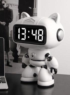 贝汉美创意闹钟装饰品摆件简约现代客厅卧室桌面床头柜摆台式时钟