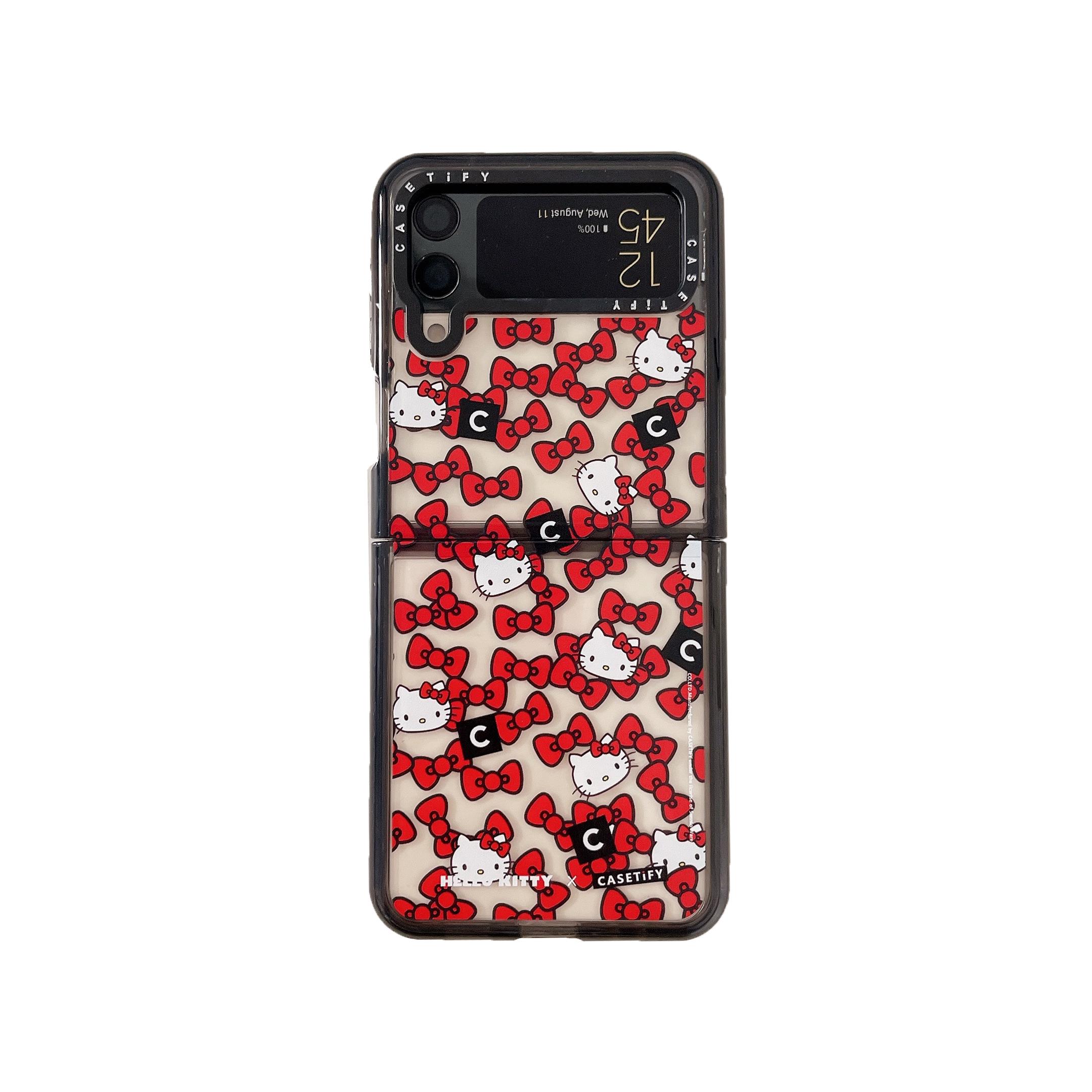 CASETIFY 折叠Zflip5明星同款hellokitty适用Zflip4壳Samung Zflip3华强北透明亚克力高级防摔可爱保护套 - 图3