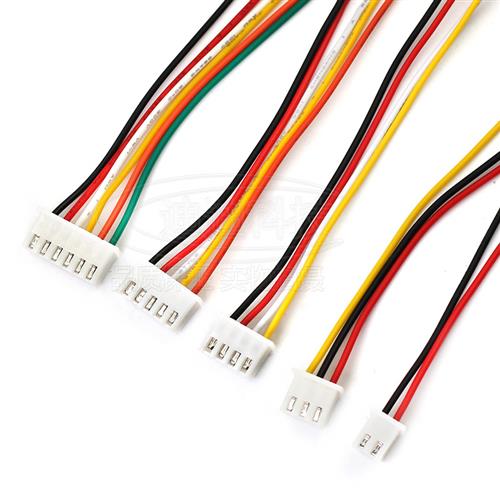 xh2.54端子线2p单头100MM~300电子连接线1007加工26awg5P6订做3P4