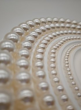 ins博主韩代fever同款高级感女夏复古shi家正圆澳白珍珠链锁骨链