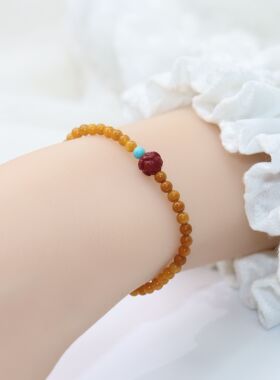 朴朴家女老黄玉新中式国风手串