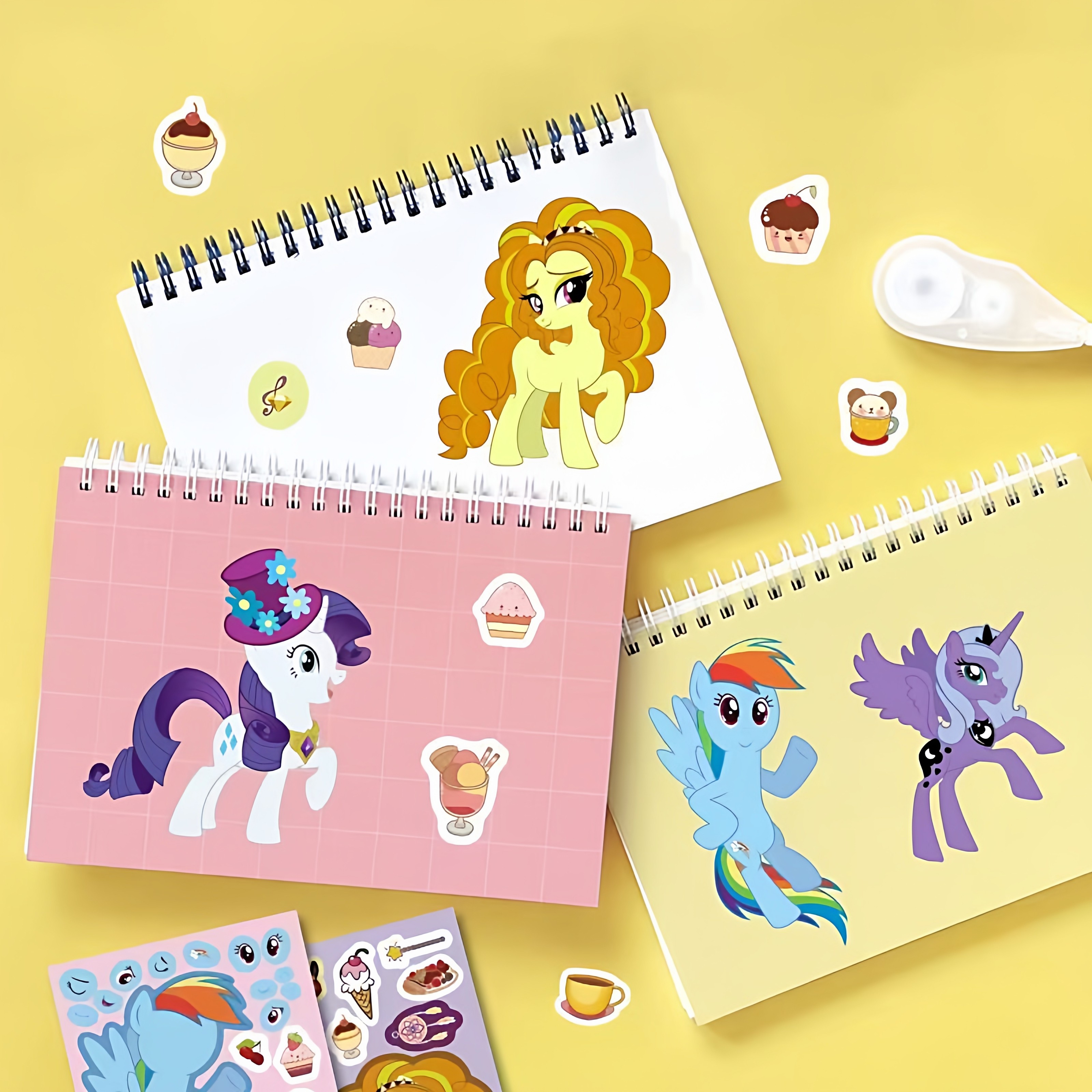 小马宝莉拼图换装贴纸儿童女孩DIY手工装饰创意换脸贴画动手玩具,淘宝优惠券,粉丝福利购,淘宝优惠卷