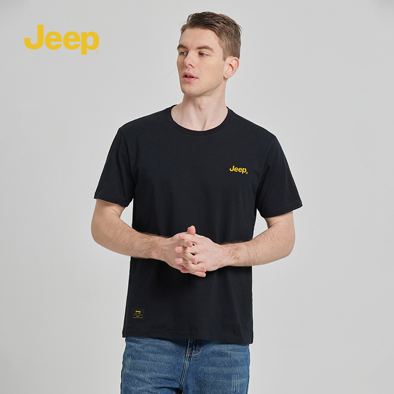 jeep吉普官方旗舰店夏季2024年新款男士短袖t恤男凉感透气休闲短T