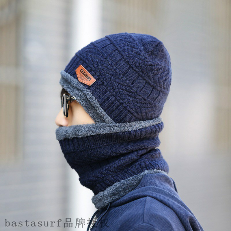 网红Hat men's winter warm windproof Plush thickened cycling - 图1