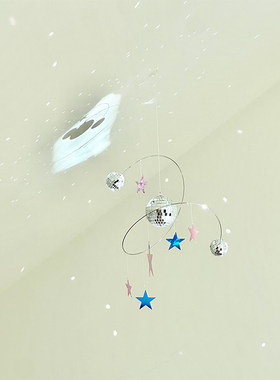 卧室装饰挂件阳光捕手平衡球星星夜空反光装饰挂件壁挂装饰摆件