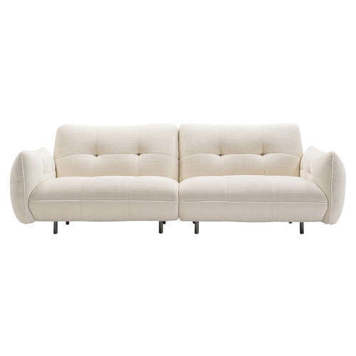 极简概念/沃克沙发/轻法式复古布艺奶油风雪尼尔轻奢小户型中古风 - 图3